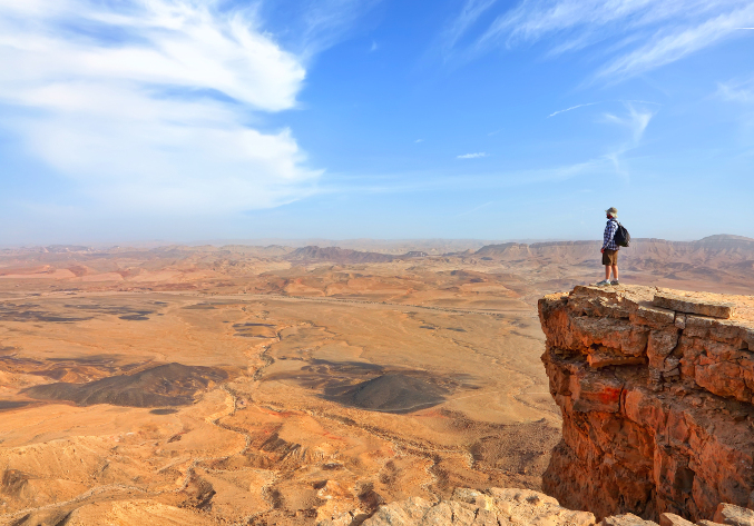 Desert Israël Terre Sainte pèlerinage groupe jeunes voyage